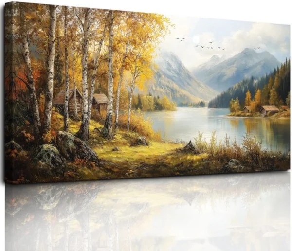 Unyqoos® Verbluffende Landschap Canvas Kunst voor Stijlvolle Wanddecoratie