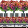 Unyqoos ® Kleurrijke Weerbestendige Kunstbloemen Voor Binnen En Buiten - Set Van 10 Bundels