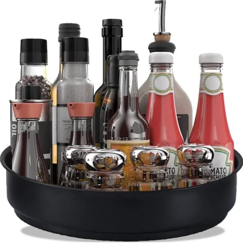 Unyqoos ® Keuken Draaiplateau voor Optimaal Georganiseerde Kruiden en Levensmiddelenopslag
