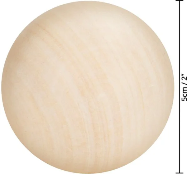 Unyqoos ® Creatieve Houten Knutselballen voor Unieke Doe-Het-Zelf Projecten en Decoraties
