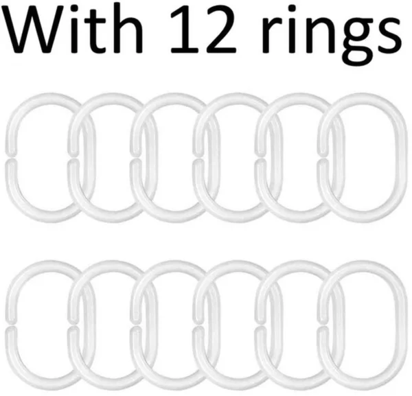 Unyqoos® Decoratief Douchegordijn met Levendige Bloemenprint en Kunstzinnige Natuurelementen, 180 x 200 cm, Wasbaar, Waterafstotend, Inclusief 12 Ophangringen