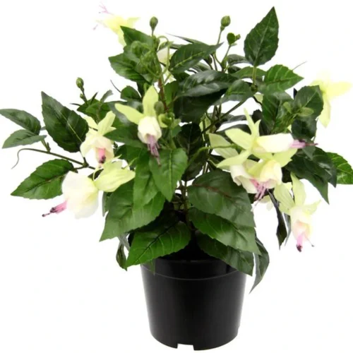 Unyqoos ® Kleurrijke Kunstbloem Fuchsia in Stijlvolle Pot voor Binnenhuisdecoratie