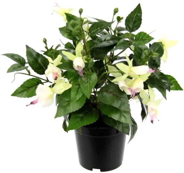 Unyqoos ® Kleurrijke Kunstbloem Fuchsia in Stijlvolle Pot voor Binnenhuisdecoratie