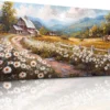 Unyqoos® Betoverende Bloemenzee Canvas Wanddecoratie voor Diverse Ruimtes - 50 x 100 cm