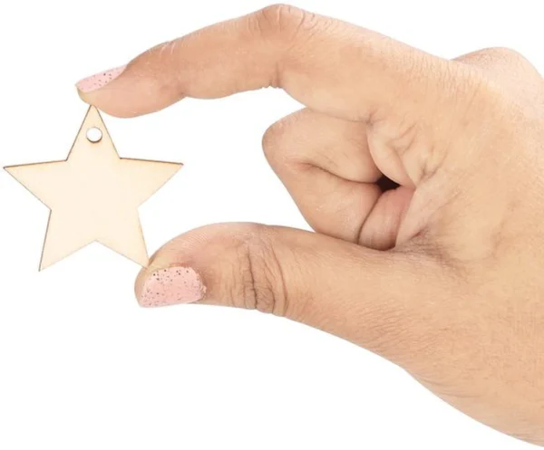 Unyqoos ® Decoratieve Houten Sterren Set voor Creatieve Projecten en Feestelijke Versieringen