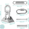Unyqoos ® Heavy-Duty Plafondbevestigingsset voor Hangmatten en Schommels tot 450 kg Capaciteit