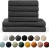 P-87213230445890-20260405185304.webp Unyqoos ® Superieure Luxe Badstoffen Handdoekenset van Hoogwaardig Katoen, 6 Stuks, Oeko-Tex Gecertificeerd, Absorberend en Zacht