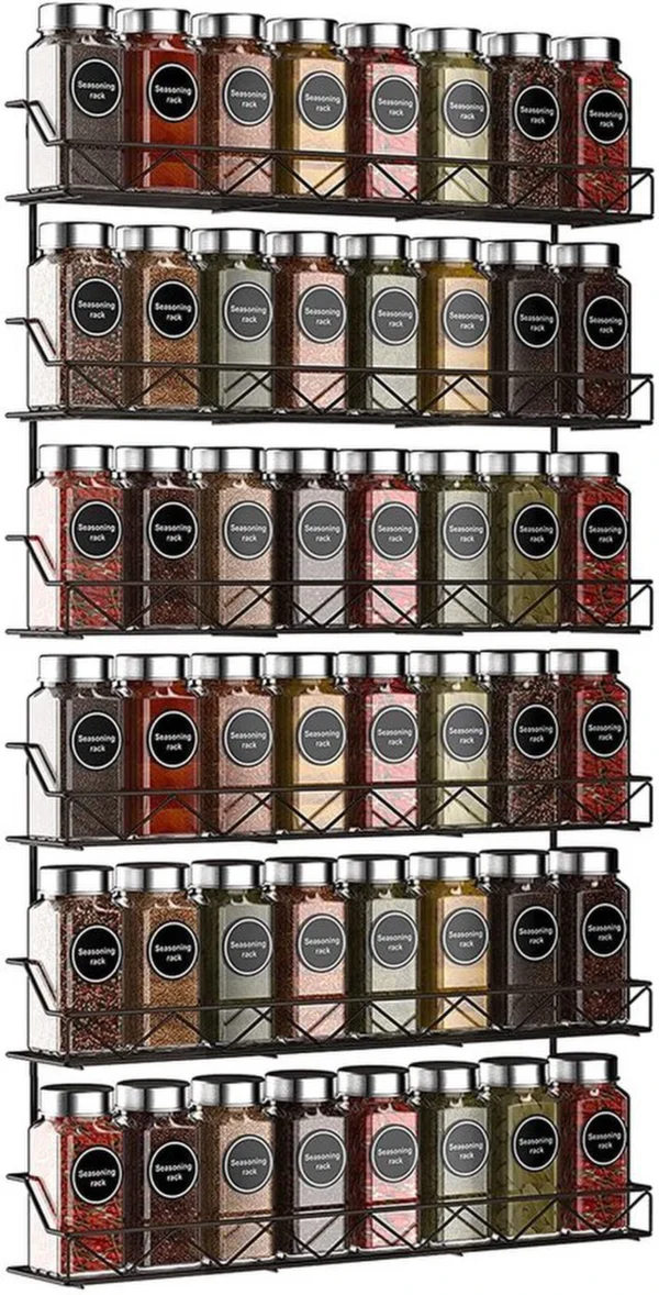 P-87213230459440-20260406101859.webp Unyqoos® Ruime Metalen Kruidenrek Set met Drie Niveaus voor Wandmontage in Keuken en Badkamer