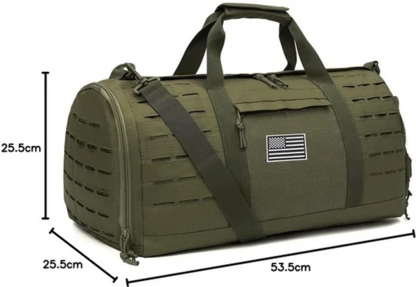 Unyqoos ® Ruime en Veelzijdige Tactische Sport- en Reistas met Schoenenvak voor Mannen en Vrouwen