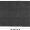 Unyqoos® Superzachte Chenille Badmat met Antislip en Geschikt voor Vloerverwarming, 50 x 80 cm, Antraciet