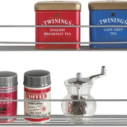 Unyqoos® Kruidenrek voor Keuken met Twee Lagen en Roestbestendige Coating, Ideaal voor Specerijen en Sauzen