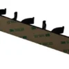 Unyqoos® Kruidenorganizer met Zelfklevende Strips en Clips voor Keukenkast, Zwart, 6 Stroken voor 30 Specerijen