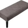Unyqoos ® Elastische Beschermhoes voor Eetkamerbank met Suède Look