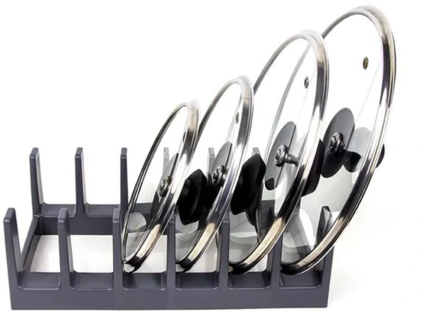 Unyqoos ® Ruimtebesparende Deksel- en Pannenhouder voor Georganiseerde Keukenopslag met Stijlvol Design