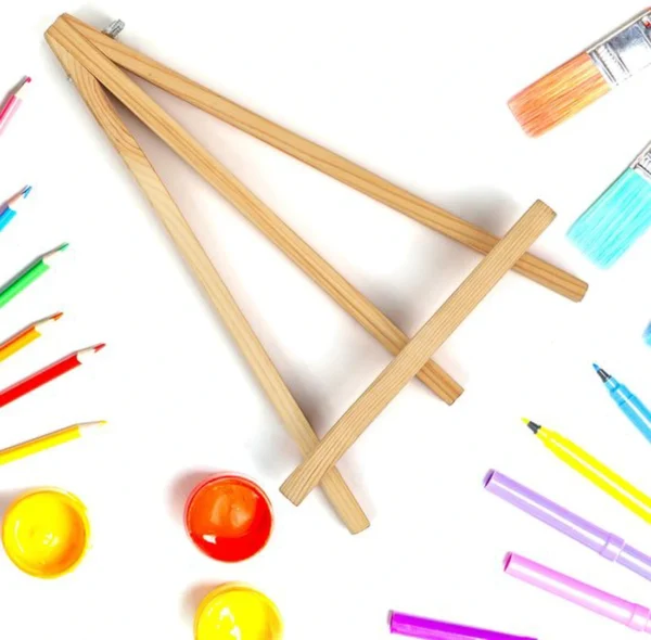 Unyqoos ® Multifunctionele Houten Tafelezels voor Kunst en Fotopresentaties - Set van 4 Stuks