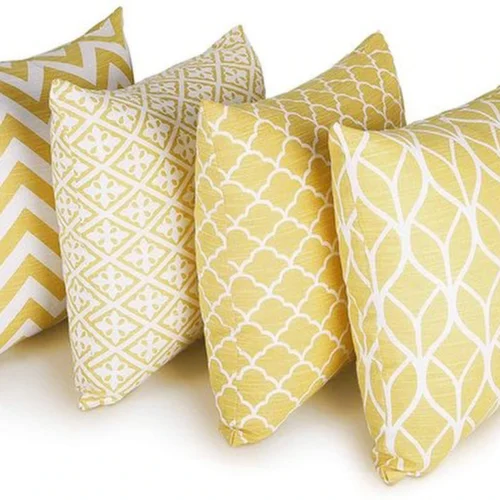 Unyqoos ® Stijlvolle Set van 4 Decoratieve Kussenovertrekken voor Woonkamerbank, 45 x 45 cm