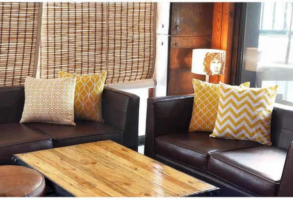 Unyqoos ® Stijlvolle Set van 4 Decoratieve Kussenovertrekken voor Woonkamerbank, 45 x 45 cm