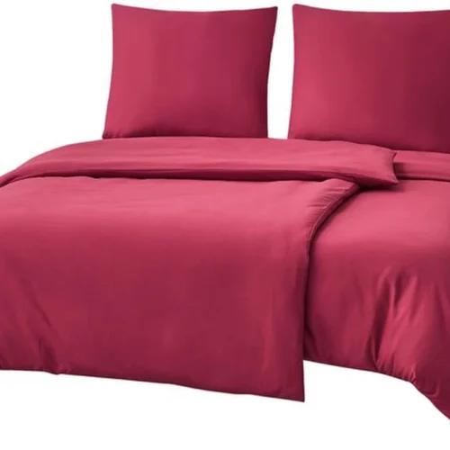 Unyqoos ® Luxueuze Wijnrode Microvezel Beddengoedset voor het Hele Jaar, 4-delig