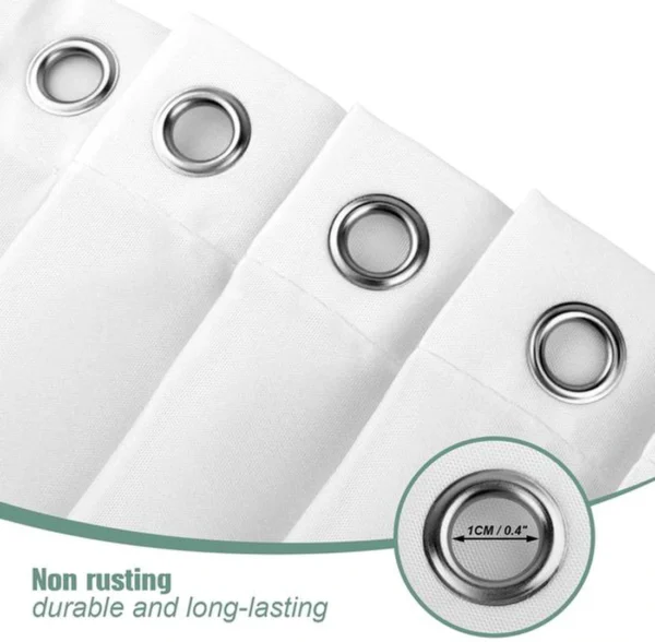 P-87213230484194-20260403084454.webp Unyqoos® Elegant Wit Douchegordijn Waterafstotend en Schimmelbestendig voor Bad en Douche 180x180 cm