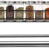 Unyqoos® Kruidenrek voor Muurmontage, Set van 2, Zonder Boren, Veelzijdig Keuken- en Badkameropbergsysteem