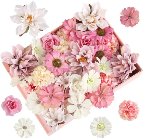 Unyqoos ® Kleurrijke Set Kunstbloemen voor Creatieve Doe-Het-Zelf Projecten en Decoraties