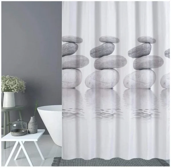 Unyqoos® Waterafstotend en Schimmelbestendig Douchegordijn met Versterkte Ringen voor Langdurig Gebruik