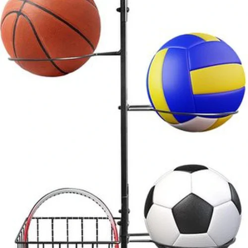 Unyqoos® Ruimtebesparende Balopslag met Meerdere Opslagmogelijkheden voor Sportballen en Accessoires