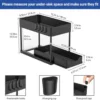 Unyqoos® Multifunctioneel Tweelaags Onderkast Organizer Rek voor Keuken en Badkamer