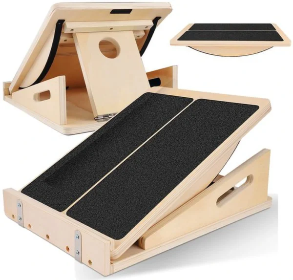 Unyqoos® Verstelbaar 2-in-1 Balans- en Kuitstrekbord voor Thuis en Kantoor Training