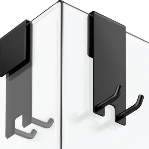 P-87213230521570-20260405183500.webp Unyqoos® Set van 2 krasvrije en antislip douchehaken voor glazen douchewand