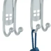 P-87213230559741-20260406130223.webp Unyqoos® Set van 2 zilverkleurige deurhaken voor kleding en handdoeken