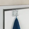 P-87213230559743-20260406130226.webp Unyqoos® Set van 2 zilverkleurige deurhaken voor kleding en handdoeken