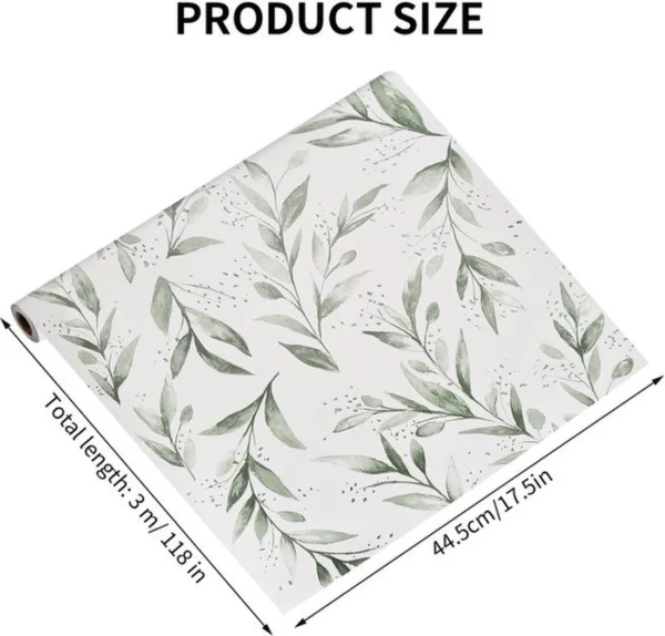 P-87213230579231-20260405112700.webp Unyqoos® Zelfklevende wilgenbladeren plakfolie voor muren en meubels 300 x 44,5 cm