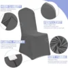 P-87213230592862-20260405184609.webp Unyqoos® Set van 20 elastische donkergrijze stoelhoezen voor feesten en evenementen