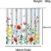 Unyqoos® Minimalistisch Douchegordijn Stof 180 x 180 cm Anti-Schimmel Waterdicht Badgordijn met Ringen