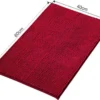 Unyqoos® Zachte en Absorberende Antislip Badkamermat voor Douche en Bad, Rood, 40 x 60 cm