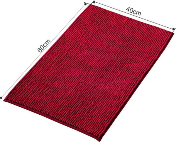 Unyqoos® Zachte en Absorberende Antislip Badkamermat voor Douche en Bad, Rood, 40 x 60 cm