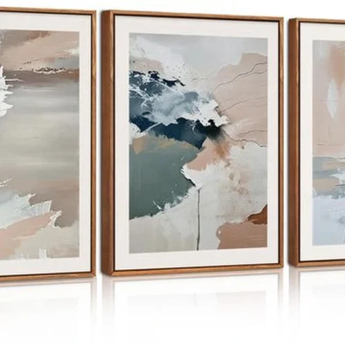 P-87213230654920-20260406123507.webp Unyqoos® Set van drie abstracte canvas kunstwerken in pastelkleuren voor elk interieur