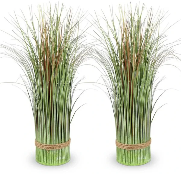 Unyqoos® Set van 2 realistische kunstplanten voor decoratie in huis of kantoor