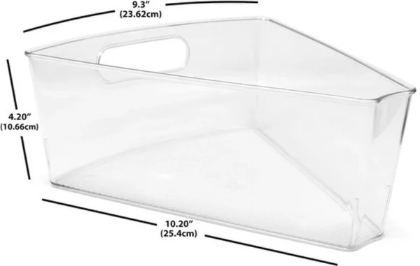 Unyqoos® Draaibare keukenorganizer met hoge wanden voor hoekopslag