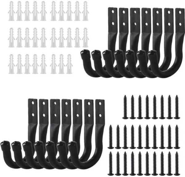 P-87213230686530-20260406115347.webp Unyqoos® Set van 14 stevige wandhaken voor garage en werkplaats organisatie