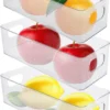 P-87213230738860-20260406095945.webp Unyqoos® Set van drie transparante opbergdozen voor koelkast en vriezer organisatie