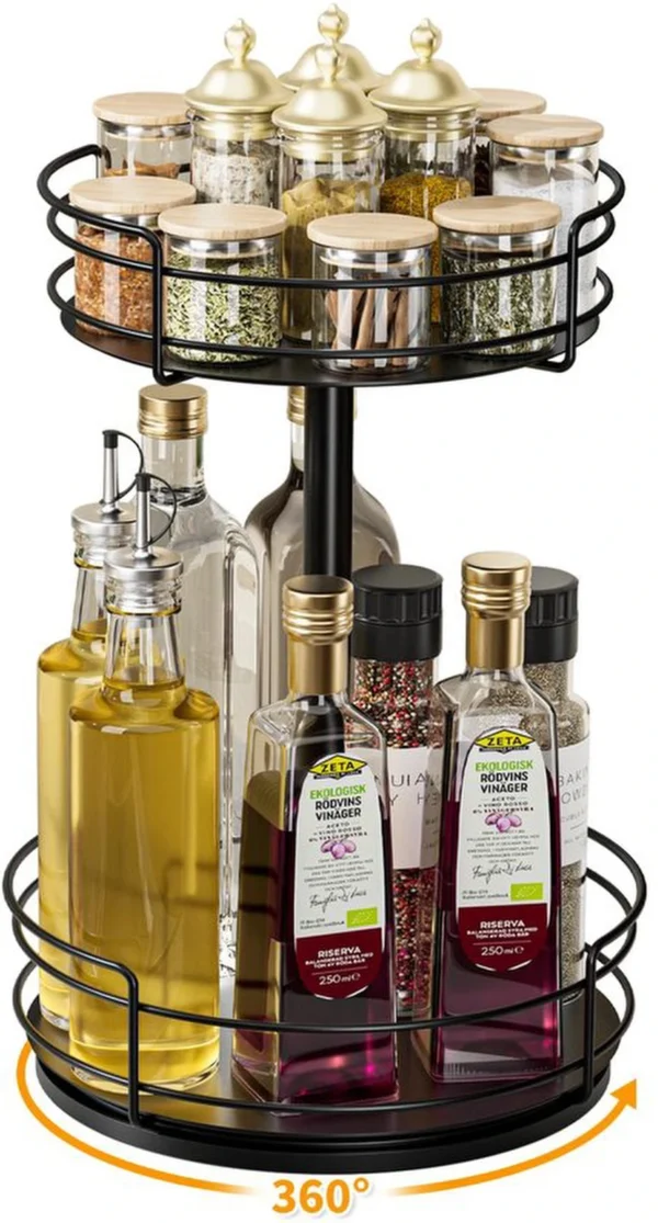 P-87213230742100-20260406101336.webp Unyqoos® Praktisch Draaiplateau Kruidenrek voor Keuken en Meer, Multifunctionele Organizer