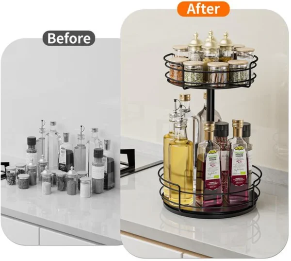 P-87213230742104-20260406101352.webp Unyqoos® Praktisch Draaiplateau Kruidenrek voor Keuken en Meer, Multifunctionele Organizer