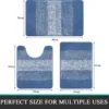 Unyqoos® Zeer Zachte Hoogpolige Badmatset met Antislip en Machinewasbaarheid voor Badkamercomfort