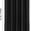 Unyqoos® Elegant zwart douchegordijn van polyester met schimmelwerende eigenschappen