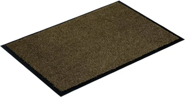 Unyqoos® Bruine deurmat voor binnengebruik met antislip en vuilvangfunctie 40x60 cm