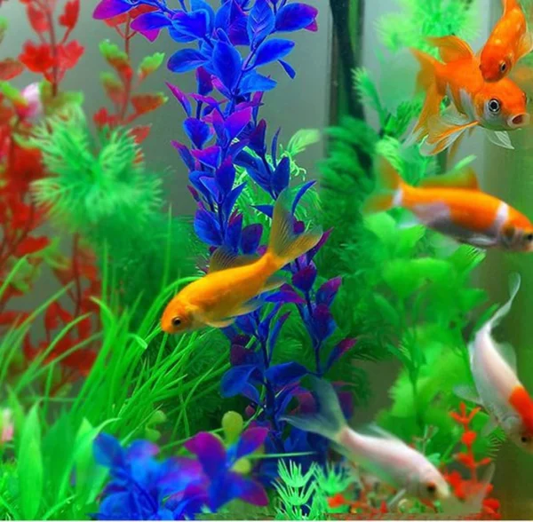 P-87213230803725-20260405135430.webp Unyqoos® Set van 13 kleurrijke kunstmatige aquariumplanten voor levendige onderwaterdecoratie