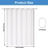 P-87213230809832-20260403112615.webp Unyqoos® Waterafstotende douchegordijn met antischimmel eigenschap voor badkamers