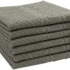P-87213230819420-20260405181649.webp Unyqoos® Set van 6 Luxe Handdoeken in Wafelpatroon, Ultra Absorberend, 100% Katoen, 50x70 cm